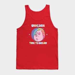 Time to Dream Unicron kids Grils teen fun cute Design Tank Top